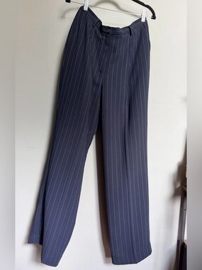 Evan Picone Navy Pinstripe Dress Slacks